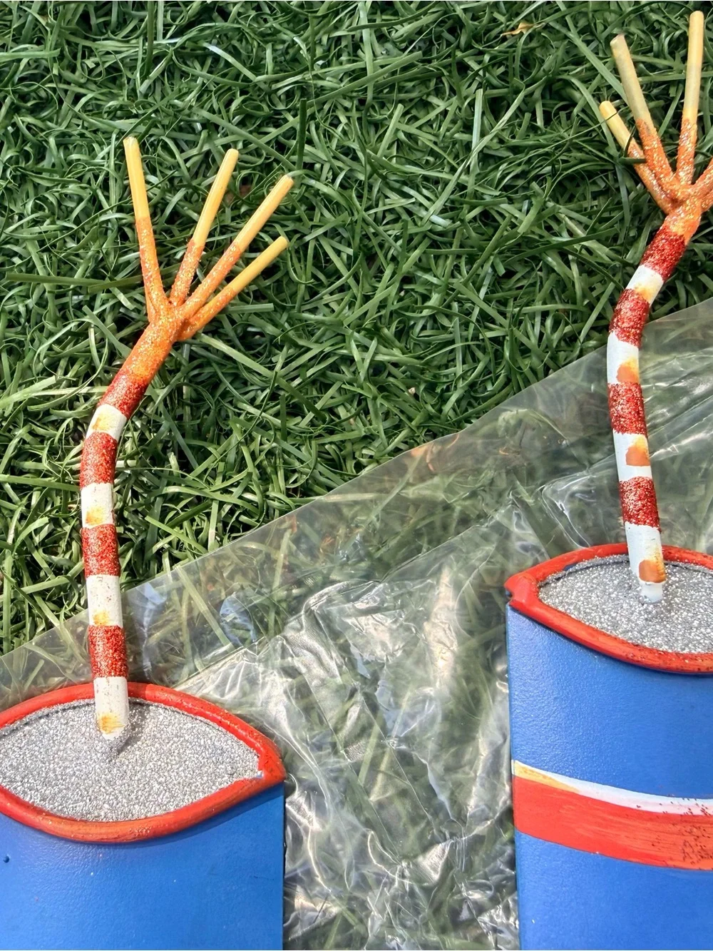 Collectable Pier 1 Firework Garden Stakes BN Perfect for 4th of July!